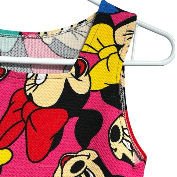 Handmade MINNIE MOUSE Peplum Square Neck Top - Picture 3 of 5